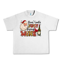 Lunar Rock dear santa just bring wine Urban Heavy Tee - MaliasSmallBusiness