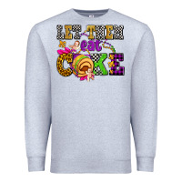 Heather Grey let them eat cake olivia Premium Sweatshirt - OliviaCreatesArt