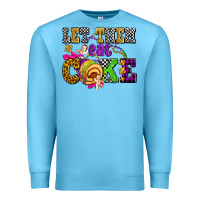 Ocean Blue let them eat cake olivia Premium Sweatshirt - OliviaCreatesArt
