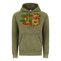 Vintage Olive coffee and christmas cheer Vintage Hoodie - RanaPortraitStore