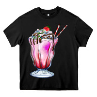 Black milkshake Heavy Core Tee - AdoDesignShop