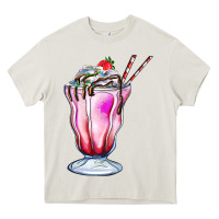 Cream milkshake Heavy Core Tee - AdoDesignShop