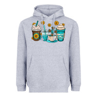 Heather Grey jesus coffee cups Heavyweight Hoodie - OliviaCreatesArt