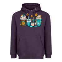 Plum jesus coffee cups Heavyweight Hoodie - OliviaCreatesArt