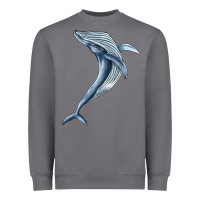 Storm humpback whale jumping Heavyweight Sweatshirt - BarkalooDesign
