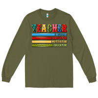 Army Green teacher Long Sleeve Tee - Artiststas