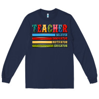 Navy teacher Long Sleeve Tee - Artiststas