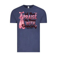 Vintage Denim let them praise his name with dancing Vintage Tee - NancyCooperArtShop