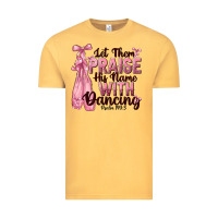 Vintage Mustard let them praise his name with dancing Vintage Tee - NancyCooperArtShop