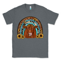 Charcoal Heather red angus rainbow Classic Tee - JahusDesignShop