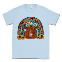 Dusty Blue red angus rainbow Classic Tee - JahusDesignShop
