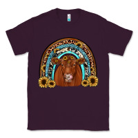 Plum red angus rainbow Classic Tee - JahusDesignShop