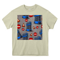 Mossy scissor lift seamless pattern Heavy Core Tee - BundleAndBundleShop