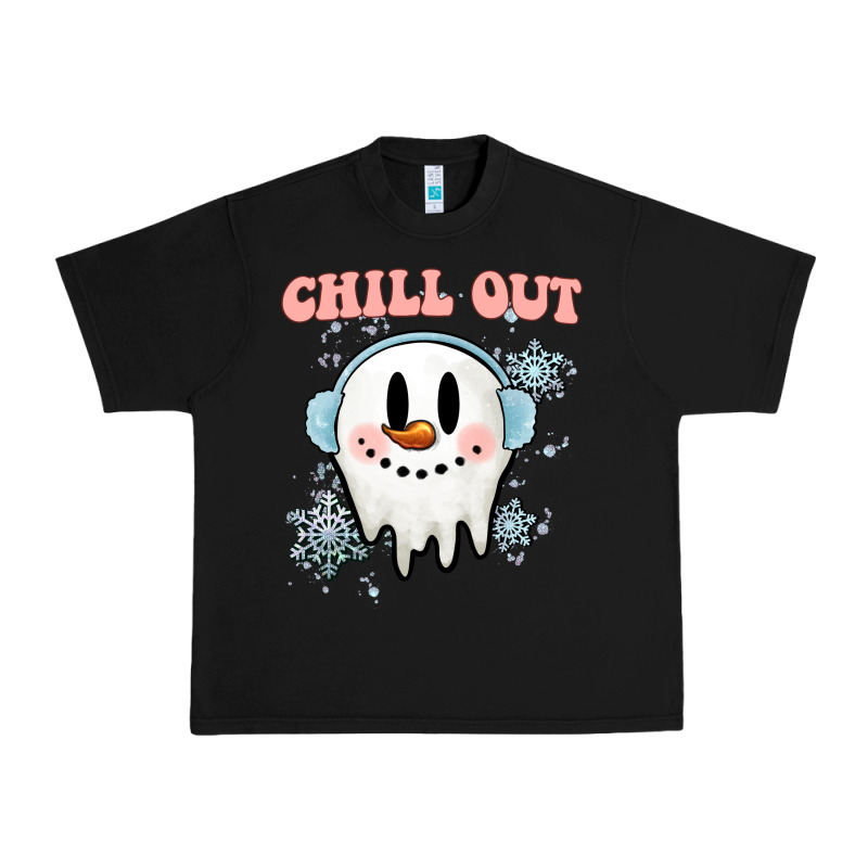 Chill Out Christmas Snowman Urban Heavy Tee by MaliasSmallBusiness | Teevron