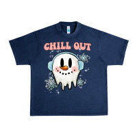 Navy chill out christmas snowman Urban Heavy Tee - MaliasSmallBusiness