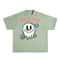 Oil Green chill out christmas snowman Urban Heavy Tee - MaliasSmallBusiness