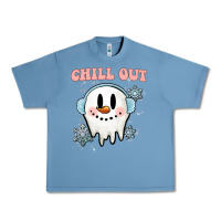 Pebble Blue chill out christmas snowman Urban Heavy Tee - MaliasSmallBusiness