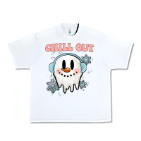 White chill out christmas snowman Urban Heavy Tee - MaliasSmallBusiness