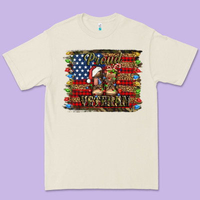 Proud Veteran Christmas Army Premium Tee Designed By Jasminsmagicworld