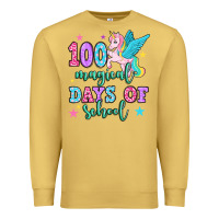 Antique Gold hundred magical days of school unicorn Premium Sweatshirt - OliviaCreatesArt