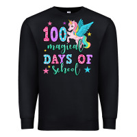 Black hundred magical days of school unicorn Premium Sweatshirt - OliviaCreatesArt
