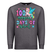 Charcoal Heather hundred magical days of school unicorn Premium Sweatshirt - OliviaCreatesArt