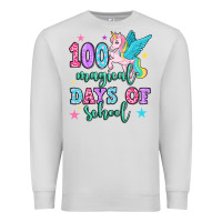 Dove Grey hundred magical days of school unicorn Premium Sweatshirt - OliviaCreatesArt