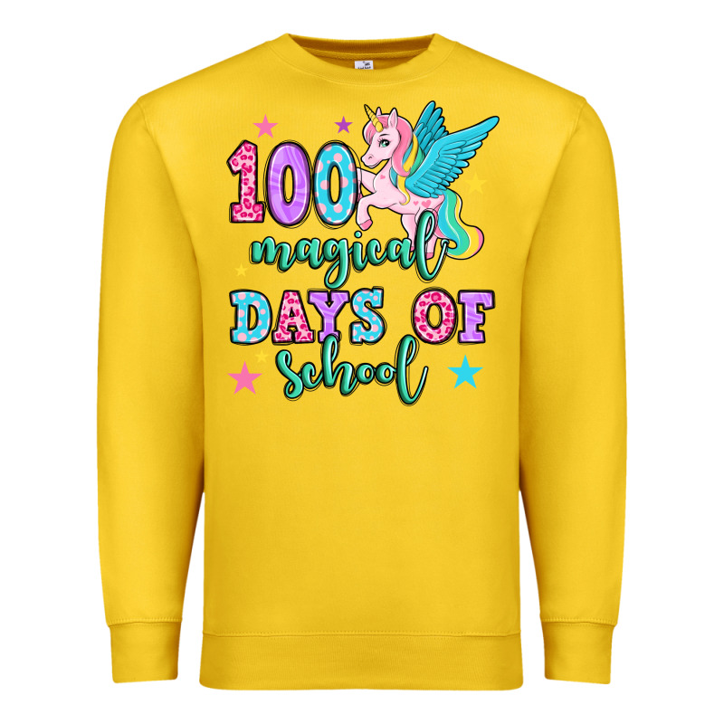 Hundred Magical Days Of School Unicorn Premium Sweatshirt by OliviaCreatesArt | Teevron