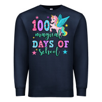 Navy hundred magical days of school unicorn Premium Sweatshirt - OliviaCreatesArt