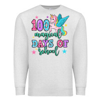 Oatmeal Heather hundred magical days of school unicorn Premium Sweatshirt - OliviaCreatesArt
