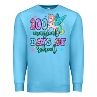 Ocean Blue hundred magical days of school unicorn Premium Sweatshirt - OliviaCreatesArt