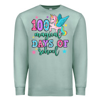 Seafoam hundred magical days of school unicorn Premium Sweatshirt - OliviaCreatesArt