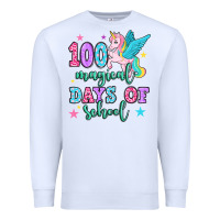 White hundred magical days of school unicorn Premium Sweatshirt - OliviaCreatesArt