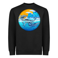 Black humpback whale Heavyweight Sweatshirt - BarkalooDesign