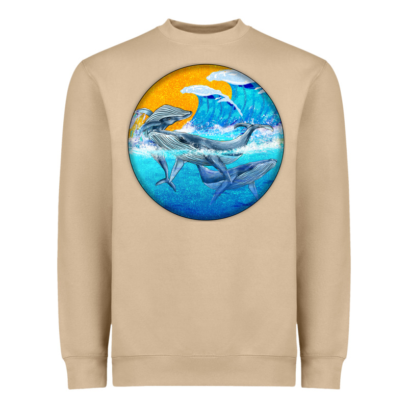 Humpback Whale Heavyweight Sweatshirt by BarkalooDesign | Teevron