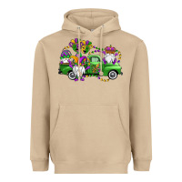 Mushroom mardi gras gnomes truck Heavyweight Hoodie - OliviaCreatesArt