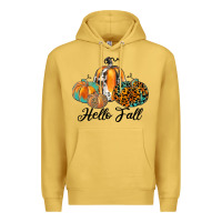 Antique Gold hello fall Premium Hoodie - JahusDesignShop