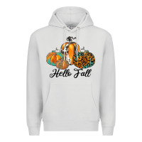 Dove Grey hello fall Premium Hoodie - JahusDesignShop