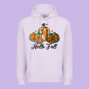 Hello Fall Premium Hoodie Designed By Jahusdesignshop