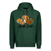 Sports Green hello fall Premium Hoodie - JahusDesignShop