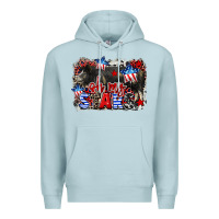 Blue Mist Oh my stars pig Premium Hoodie - CowGirlArtShop