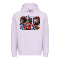 Lilac Oh my stars pig Premium Hoodie - CowGirlArtShop
