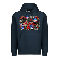 Navy Oh my stars pig Premium Hoodie - CowGirlArtShop