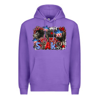 Purple Oh my stars pig Premium Hoodie - CowGirlArtShop
