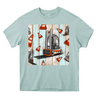 Arona forklift seamless pattern Heavy Core Tee - BundleAndBundleShop