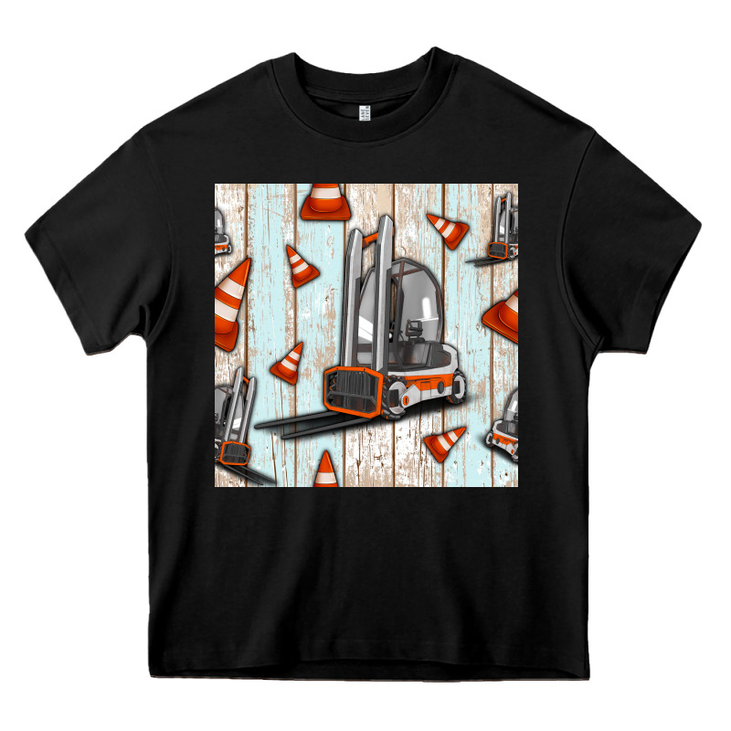 Forklift Seamless Pattern Heavy Core Tee by BundleAndBundleShop | Teevron