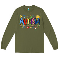 Army Green autism accept understand love Long Sleeve Tee - Artiststas