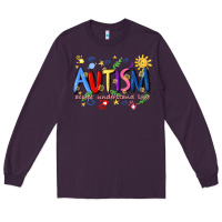 Plum autism accept understand love Long Sleeve Tee - Artiststas