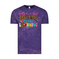 Cloud Purple its a beautiful day for learning Vintage Tee - NancyCooperArtShop