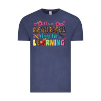 Vintage Denim its a beautiful day for learning Vintage Tee - NancyCooperArtShop
